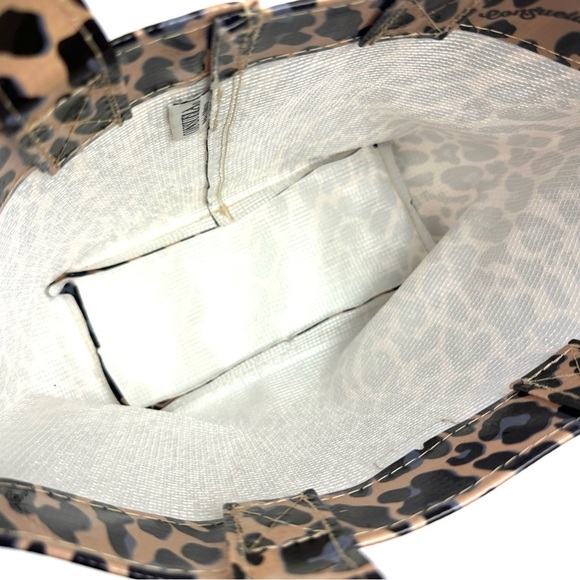 Consuela Grab N Go Mini Bag Leopard Vinyl Double Handle Tote No Closure - Picture 8 of 14